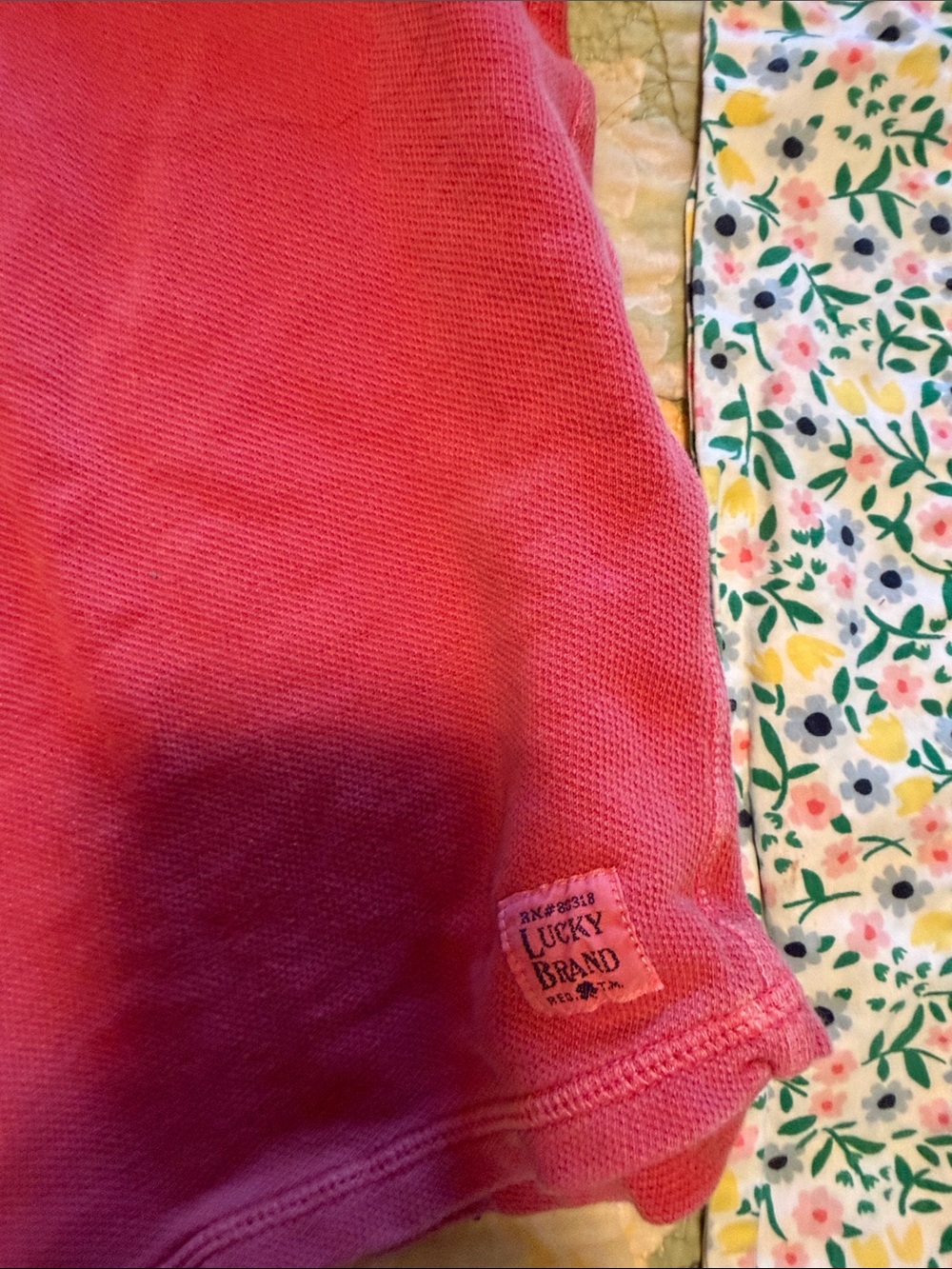 Lucky Brand Girls' Raspberry Long-Sleeve Henley Top - Picture 3 of 3